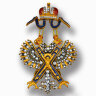 Знак ордена Святого Андрея Первозванного (с кристаллами Swarovski) копия